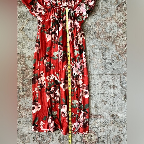 Chenault Red Floral Romper - Picture 6 of 7
